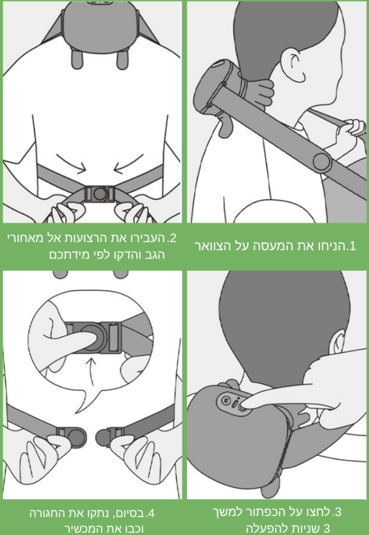 ™neck massager- מעסה צוואר חשמלי להקלה על כאבים והפגת מתחים