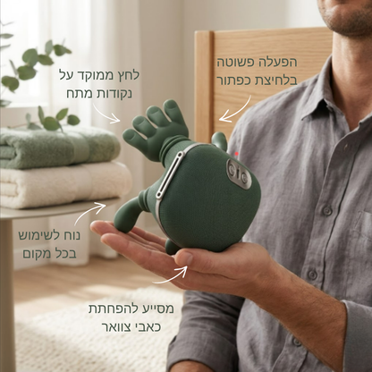 ™neck massager - מעסה צוואר חשמלי להקלה על כאבים והפגת מתחים