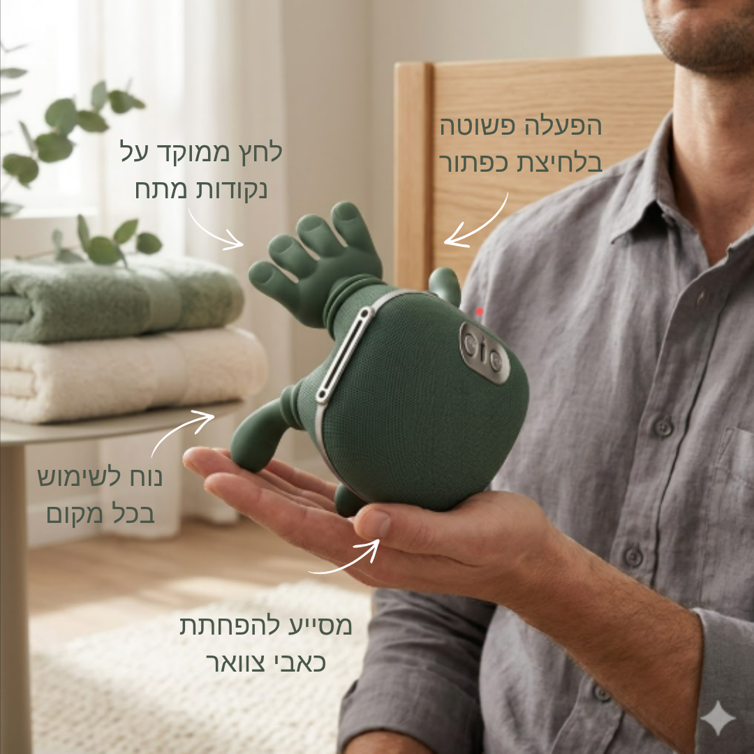 ™️neck massager- מעסה צוואר חשמלי להקלה על כאבים והפגת מתחים