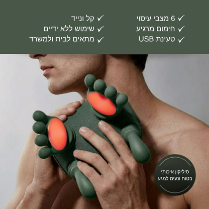 ™neck massager - מעסה צוואר חשמלי להקלה על כאבים והפגת מתחים