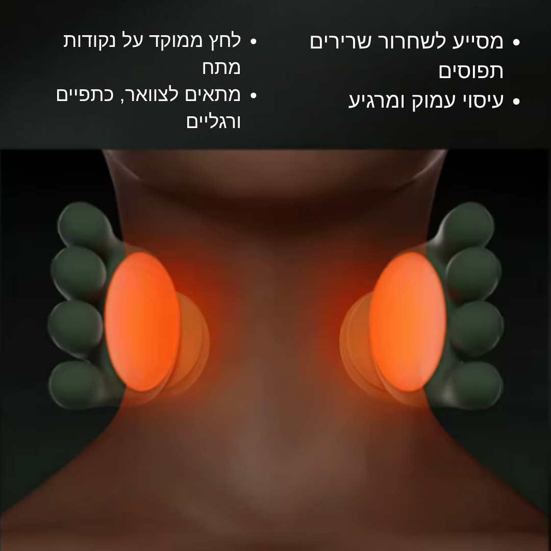 ™neck massager- מעסה צוואר חשמלי להקלה על כאבים והפגת מתחים